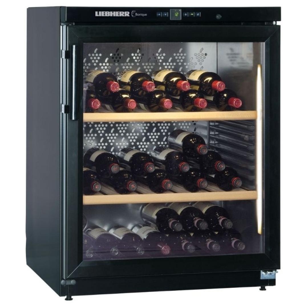 [Pre-order] Liebherr Wine Chiller Barrique WKB1712, Black, Glass Door, 60 bottles