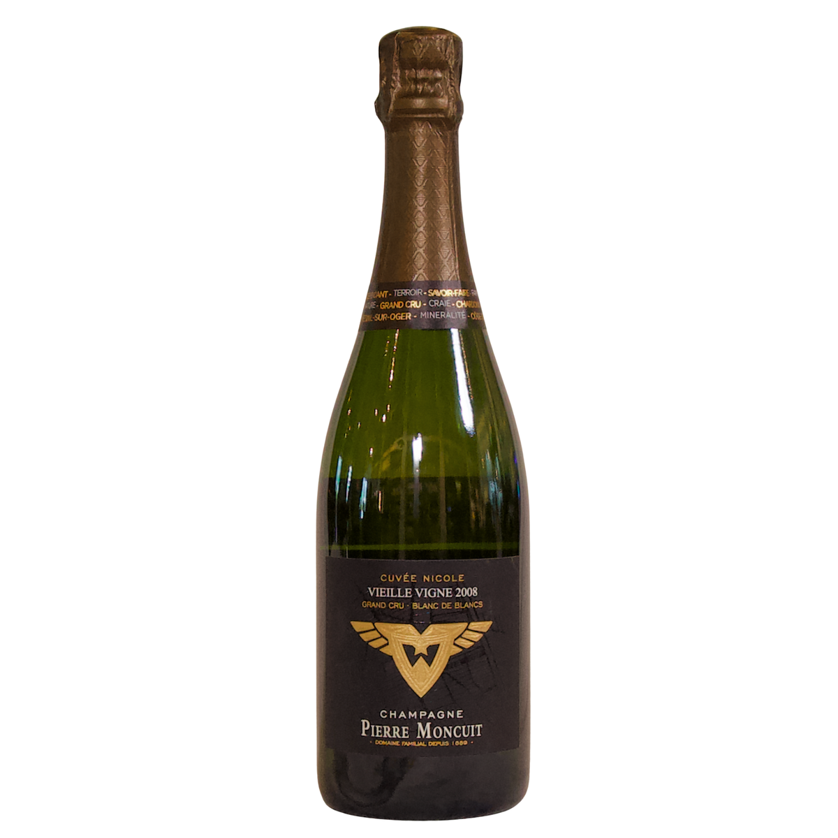 Champagne Pierre Moncuit Cuvee Nicole Moncuit Vieille Vigne Grand Cru 2008 Extra Brut