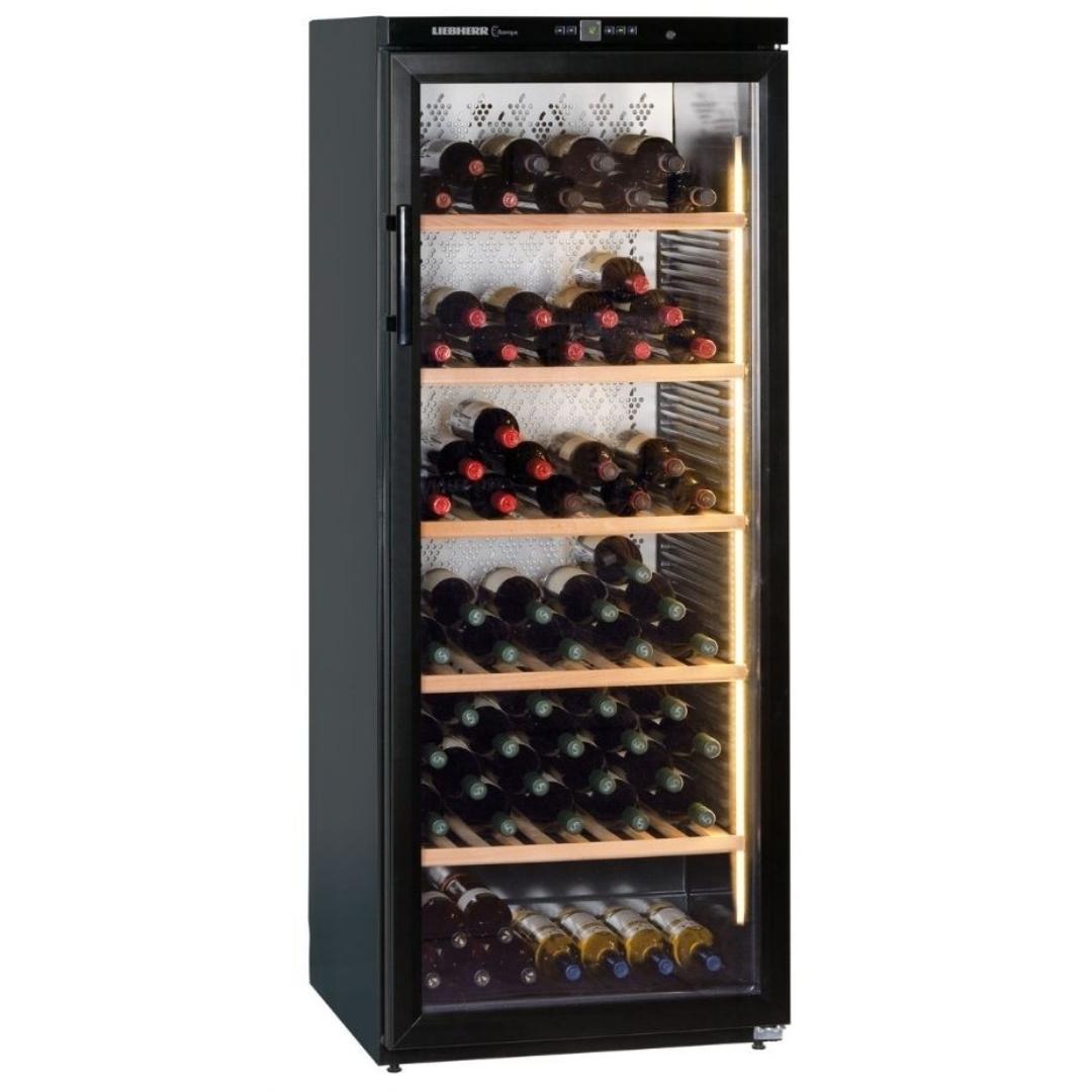 [Pre-order] Liebherr Wine Chiller Barrique WKB4112, Black, Glass Door, 168 bottles