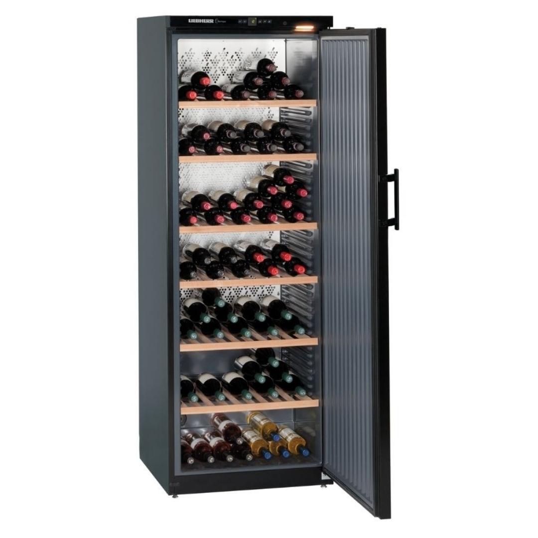 [Pre-order] Liebherr Wine Chiller Barrique WKB4611, Black, Solid Door, 195 bottles