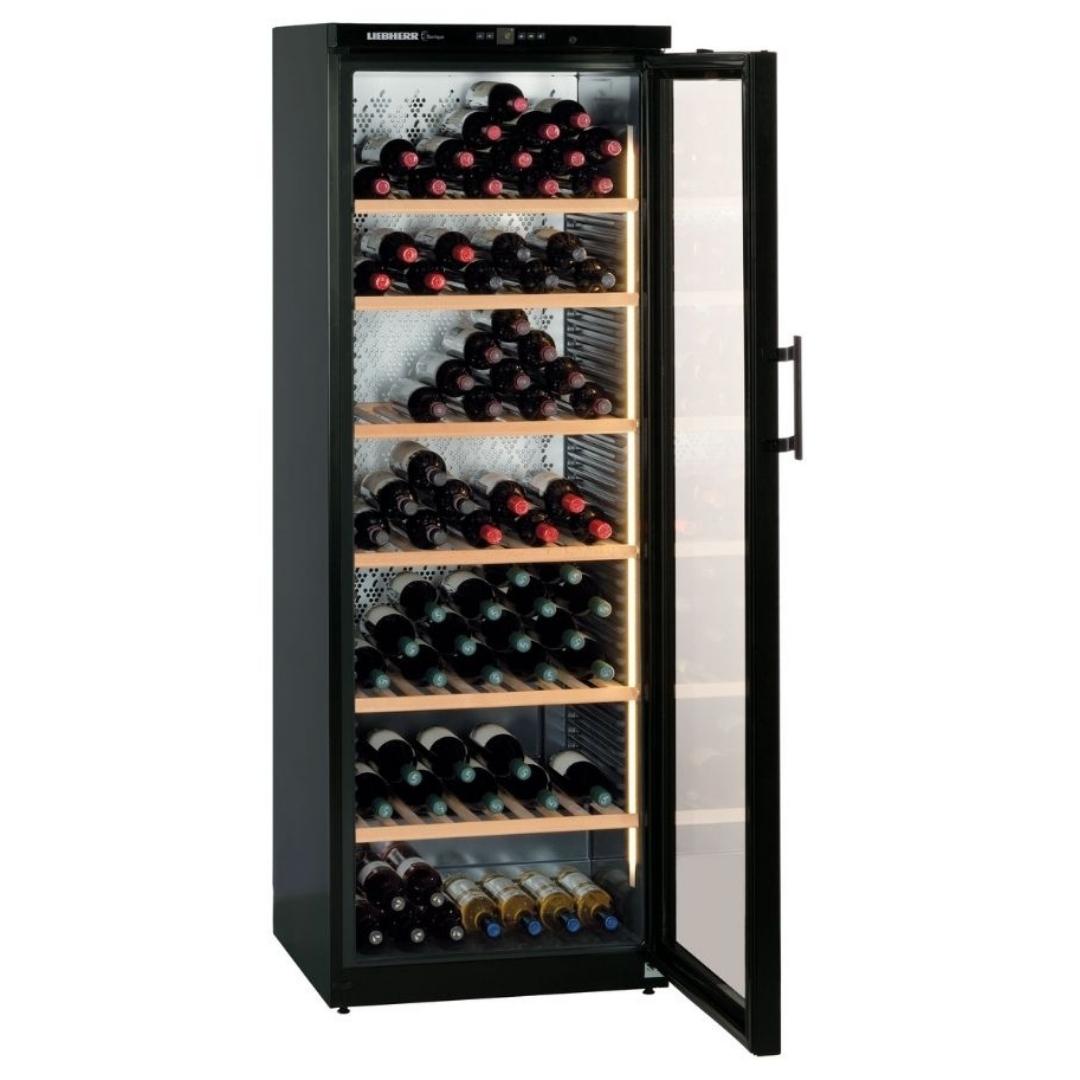 [Pre-order] Liebherr Wine Chiller Barrique WKgb4113, Black, Full Glass Door Without Frame, 168 bottles